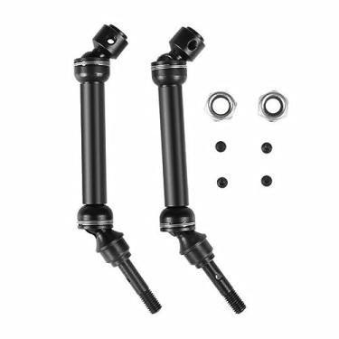 Imagem de ZEZEFUFU 1/10 RC Carro Preto Metal Aço Inoxidável Eixo de Transmissão Tipo Dividido Peças de Reparo para Traxxas Slash 4X4
