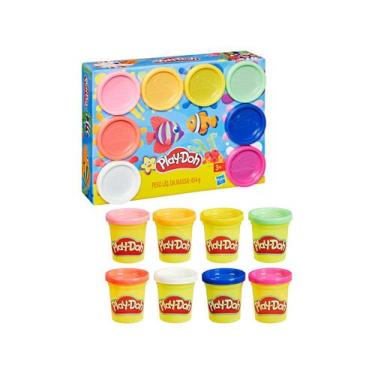 Imagem de Kit Massinha Play-Doh Hasbro com 8 Potes