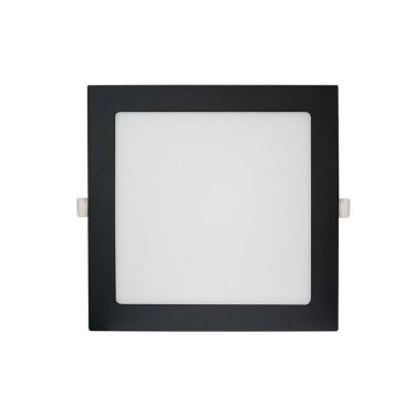 Imagem de Painel De Led Blumenau Slim Quadrado De Embutir 18w Bivolt Preto 4100k Luz Neutra