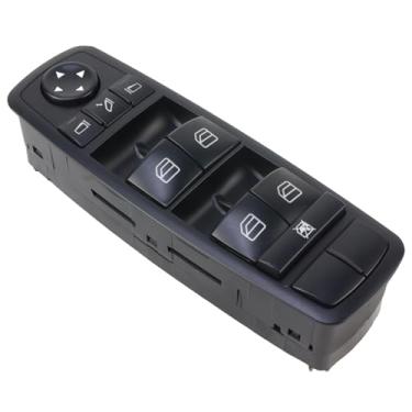 Imagem de MUNIK O interruptor de elevação de vidro é adequado para Mercedes -Benz GL350, GL450, GL550, ML300, ML350, ML500, ML63AMG, R300L, R320, R400, R500L. Substituição # 2518300290, 2518200310, 25110. 83002