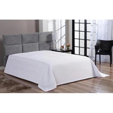 Imagem de Cobre Leito Colcha Cama Solteiro Piquet Branco Algodão Hotel - Confecc