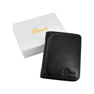 Imagem de Carteira anti-roubo para homens em couro bovino preto RFID - Lightbek 