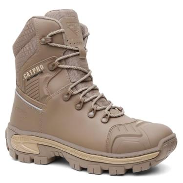 Imagem de Bota Masculino Em Couro Para Trabalho EPI Coturno Resistente e C.A Oliva/40