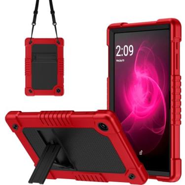 Imagem de Kebiory Para tablet T-Mobile REVVL Tab 2 de 10,1 polegadas, silicone macio e adequado para crianças, alça de ombro ajustável com suporte rígido compatível com o modelo T-Mobile REVVL Tab 2 5G 2025