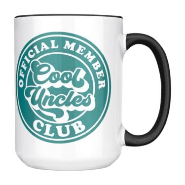 Imagem de Always Earth Day Caneca Cool Uncles, 425 g, membro oficial Cool Uncles Club, presente para tio, dia dos pais, anúncio do bebê, azul-petróleo