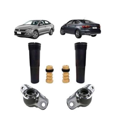 Imagem de Kit Batente De Amortecedor Coxim Traseiro Virtus Novo Polo