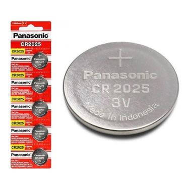 Imagem de Bateria Cr2025 Panasonic 3V Moeda 5 Unid Botão