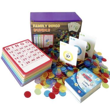 Imagem de Conjunto de jogos de bingo Yuanhe com 100 cartões de bingo, 1000 ficha