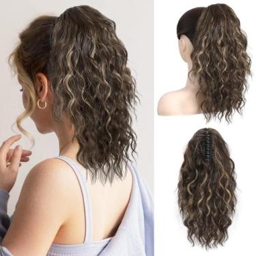 Imagem de Extensão de rabo de cavalo REECHO para cabelo sintético de 14 polegada
