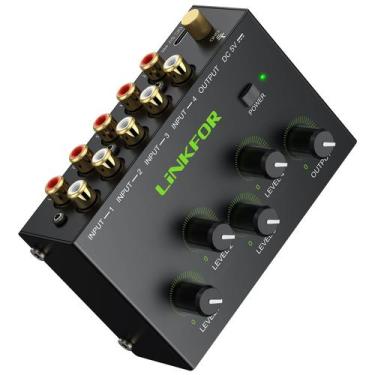 Imagem de Link de mixagem de áudio estéreo para CX400 de 4 canais com E/S RCA - 
