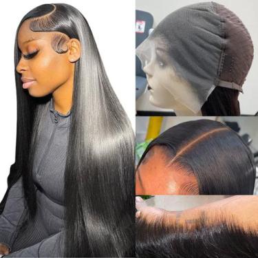 Imagem de Peruca frontal de renda completa Lemoda Straight 26" 200% de densidade
