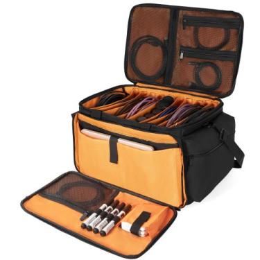 Imagem de Bolsa de arquivo de cabos AKOZLIN DJ Gig Bag Cord Organizer 16x11x10cm