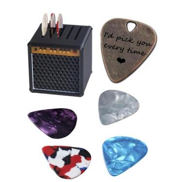 Imagem de Conjunto de palhetas de guitarra JUPPE, pacotes com 5 pacotes com esto