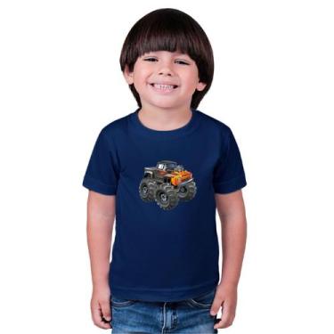Imagem de Camiseta Masculina Infantil Carro Track - marcelo, Azul, 4