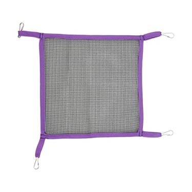 Imagem de Fydun Rato de Porco da Cobaia T Hammo D, Penduramento Hamster Hammock Swing de Verão para Açúcar D, Hammocks Respiráveis ​​camundongos Planadores Pequenos Animais 33x33cm Animais Malha (S)