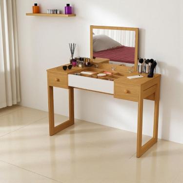 Imagem de Escrivaninha Penteadeira Com Espelho Multiuso Luanda Fenix