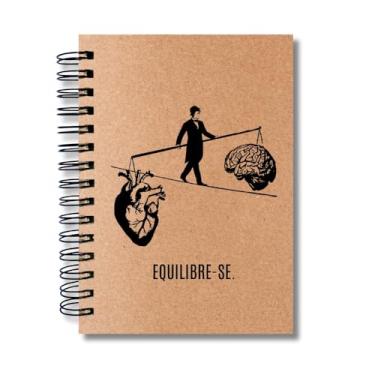 Imagem de Caderno Sem Pautas Capa Dura 100 Fls 200 Pág A5 Equilibre-se