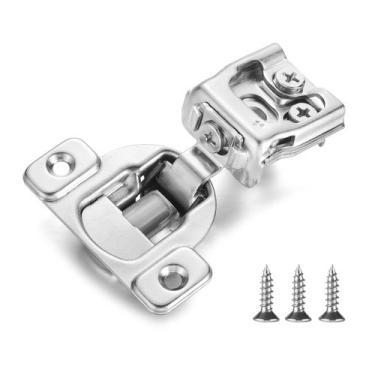 Imagem de Dobradiça de gabinete Vallecloud 1" Overlay Soft Close Brushed Nickel
