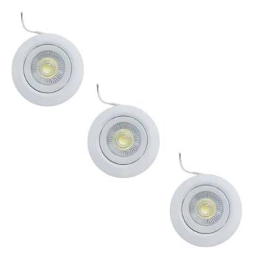 Imagem de Kit 03 Spot Led Dicroica Nl-05r 5w 400lm 3000k Branco Quente