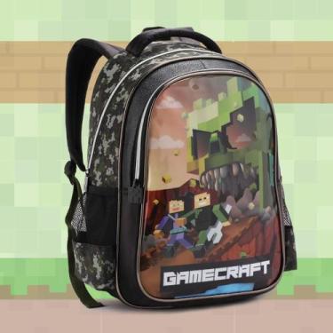 Imagem de Mochila Escolar Infantil Pequena Creche Passeio de alça - Denlex, Game