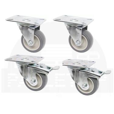 Imagem de Rodízios para Pallet M-01 - Kit com 4 Rodízios - PALLET SP