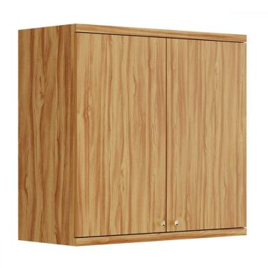 Imagem de Armário Aéreo de Cozinha 80 Cm Sauvignon 2 Portas 100% Mdf 11030 Amêndoa - Rio Doce