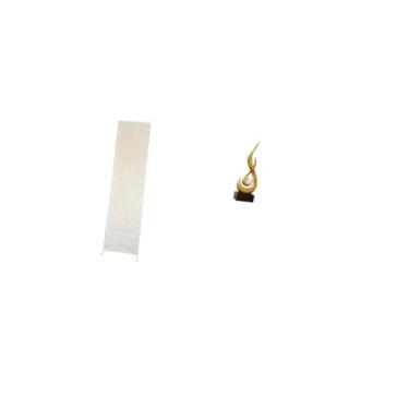 Imagem de Fenteer Abajur de Chão Abstrato com Chamas, Escultura de Arte Moderna, Decoração para Sala de Estar, Luminária de Pé, Capa de Luz, Estatueta de de Resin