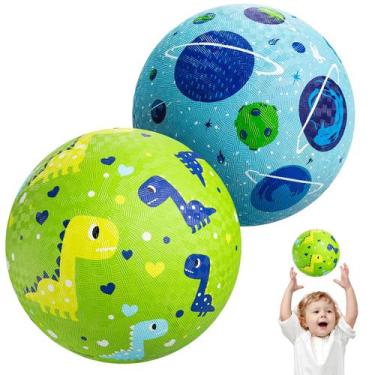 Imagem de Pacote com 2 bolas de borracha Playground Balls U&C Planet de 15 cm co
