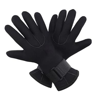 Imagem de Zhjvihx Luvas de Neoprene, Confortáveis antiderrapantes, 2 Peças, 5 Mm, Resistentes Ao Desgaste, Alça de Proteção bucal Luvas de Pesca para Homens e Mulheres para Esportes Aquáticos Ao Ar Livre (M)