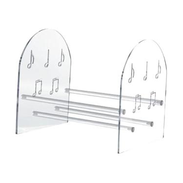 Imagem de Bothyi Suporte de mesa para discos de, em acrílico moderno, multiuso, para livros, CDs e álbuns.