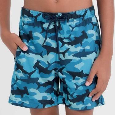 Imagem de Shorts infantil estampado de tubarão - MASH