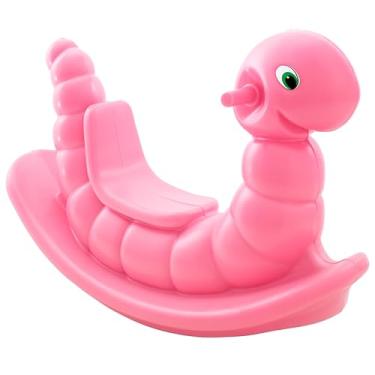 Imagem de BE PLACE KIDS Gangorra Infantil Minhoquinha – Brinquedo Educativo de Plástico Resistente – Para Meninos e Meninas – Cores Sortidas (rosa)