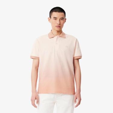 Imagem de Camisa Polo Lacoste Ombré Print L.12.12, ajuste clássico, Rosa claro, 