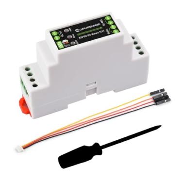 Imagem de Waveshare Módulo de relé Wi-F ESP32-S3 industrial de 1 canal, suporte Wi-Fi/Blue-T, interface RS485 integrada, vários circuitos de proteção de isolamento, gabinete de montagem em trilho de nível