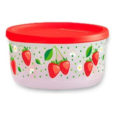 Imagem de Tupperware Refri Line 530ml Pote Geladeira., Morango