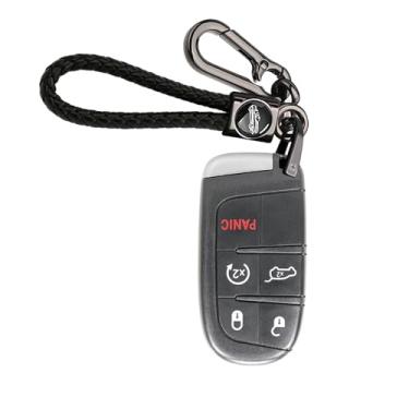 Imagem de ontto Controle remoto de entrada sem chave de 5 botões compatível com Jeep Grand Cherokee 2014-2021, chave de proximidade de peça de substituição, FCC ID M3N40821302, 433 MHZ, programação necessária