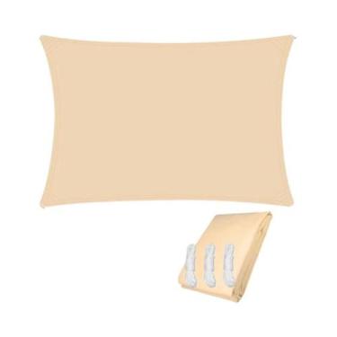 Imagem de Dossel Retangular Impermeável com Proteção UV - Vela de Sol para Jardi