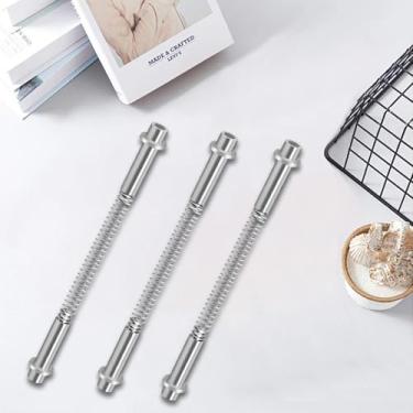 Imagem de Kit de 3 pinos de dobradiça de porta de tempestade, peças de porta de tela, ferramentas de dobradiça de tela de alumínio de substituição, 6 peças, dobradiças, 6 peças, tampas de bucha, 3 peças