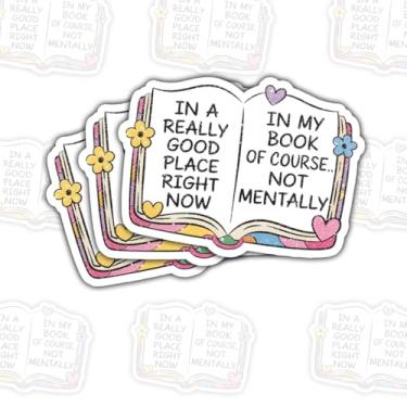 Imagem de (3 peças) Adesivo de vinil com citação engraçada de saúde mental para autoajuda, guerreiros da ansiedade e entusiastas do humor para laptop, garrafa de água, copo 7,6 cm x 7,6 cm