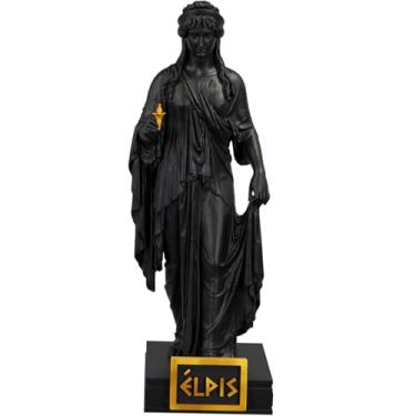 Imagem de Estátua Élpis Deusa Grega Personificação da Esperança (Cor Aurum Noctis)