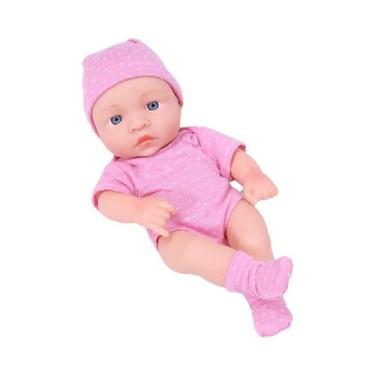 Imagem de Boneca Reborn de Silicone Mini 20cm - Corpo Inteiro Macio para Meninas