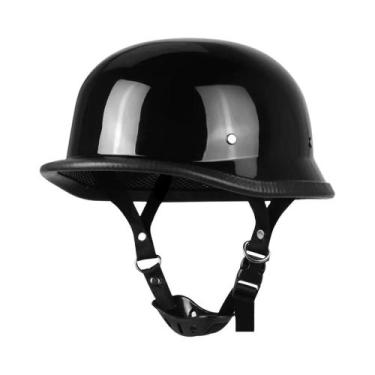 Imagem de Capacete Vintage Alemão De Couro Para Motocicleta, Certificado DOT, Ca