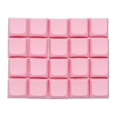 Imagem de PATIKIL PBT Keycap Set, 20Pcs Colorful Mechanical Numeric Keypads Portable Blank Keycaps for Daily Office Work Gaming Entertainment Creative Design, Pink