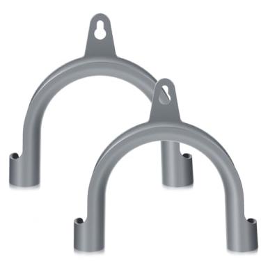 Imagem de YBEATY 2 peças de gancho de mangueira de drenagem para máquina de lavar roupa em forma de U gancho de mangueira de drenagem em forma de U ganchos de suporte de mangueira braçadeira de dreno para
