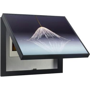 Imagem de SVMYTEBGE Painéis de parede decorativos, caixa elétrica decorativa contadores de caixa de medidor de luz decoração capas de medidor de luz interruptor de segurança elétrico painel elétrico pintura de