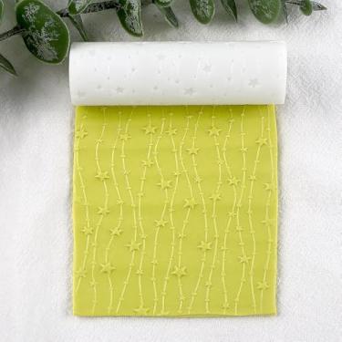 Imagem de Rolo de textura com tema natalino de argila de polímero, carimbos de cerâmica, rolo de argila, ferramentas faça você mesmo, rolos de textura de cerâmica para brincos de cerâmica, fabricação de joias