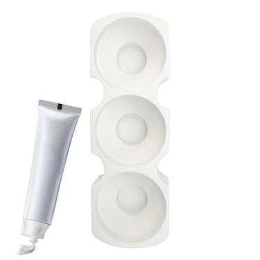 Imagem de Suportes de pasta de dente, organizador de garrafas de molhos - Suporte antiderrapante para economia de espaço para cozinha, geladeira, pasta de dente