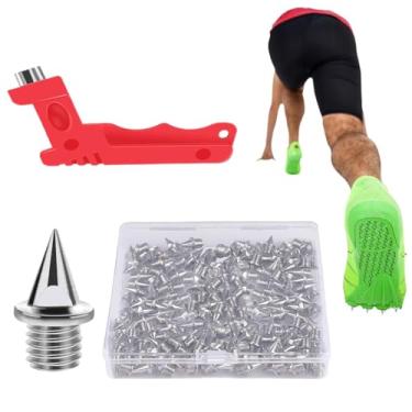 Imagem de Espigões para tênis de corrida – Pontas pontiagudas de longa distância – Acessórios para sapatos de corrida com caixa de armazenamento para atividades ao ar livre