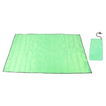 Imagem de Tenda de acampamento lona à prova d'água para piquenique, tapete de praia, proteção de chão, pano oxford com bolsa de armazenamento para atividades ao ar livre, acampamento (Grama Verde)