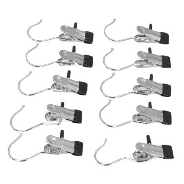 Imagem de SUNGOOYUE Suportes de Suspensão de Aço Inoxidável 304 Resistentes, 10 Suportes de Suspensão Curtos para Luzes de Calha, Adequados para Ambientes Marinhos